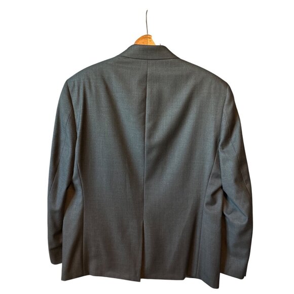 Lauren Ralph Lauren Gray Wool Blend Suit Jacket Two-Button Notch Lapel Size 44S - Picture 3 of 4